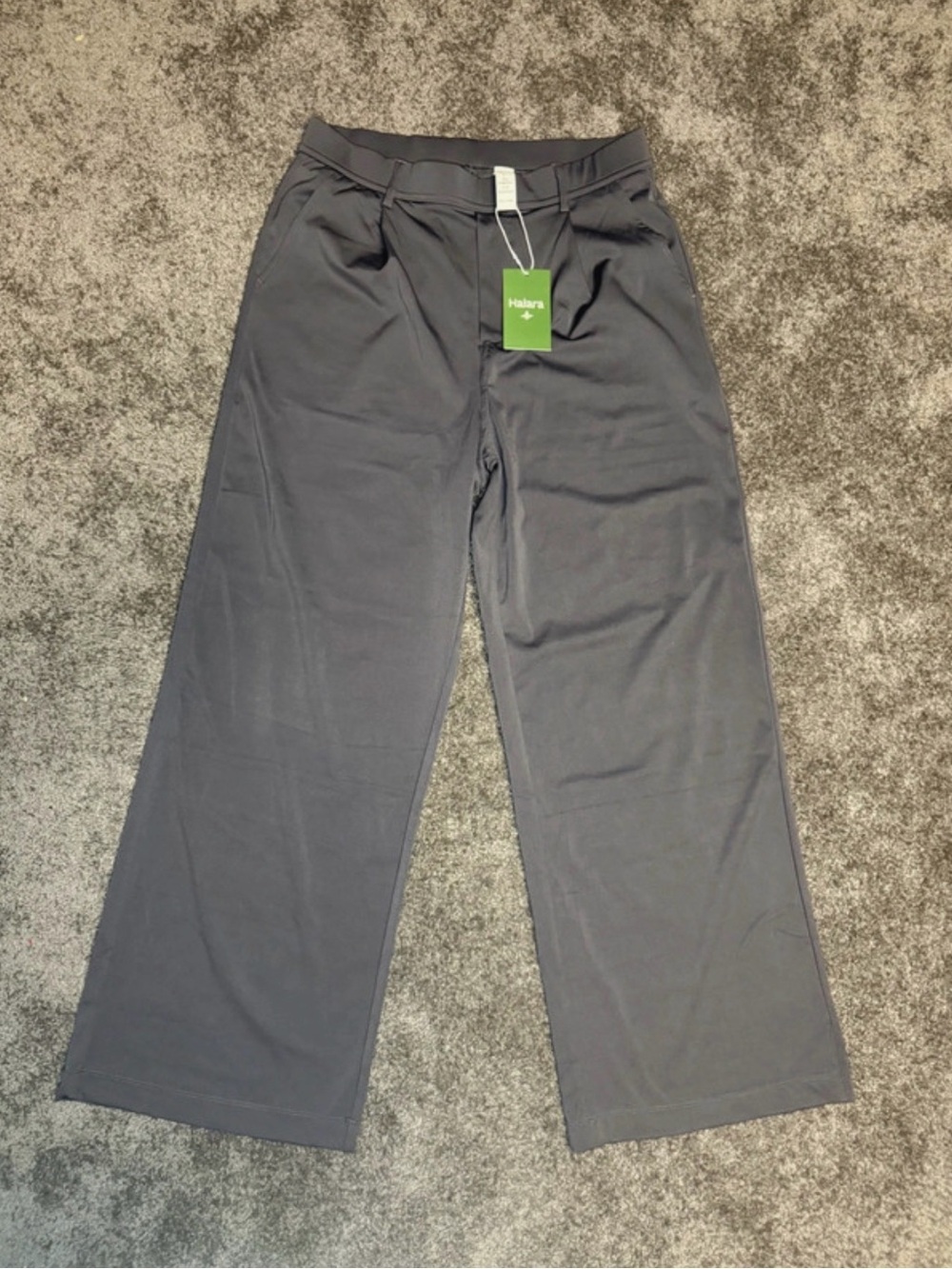 Halara Wide-Leg Women’s Dress Pants in Charcoal Gray